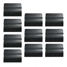 (Black) Window Film Squeegee Scraper Wallpaper Application Protection Prevents Scratches