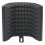 (C type bracket) Adjustable High Density Microphone Isolation Shield Mic Sound Absorbing Foam 2
