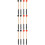 6 Pairs Drumstick Rubber Stick Student Use 8