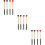 6 Pairs Drumstick Rubber Stick Student Use 9