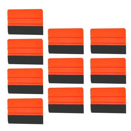 (Red) Window Film Squeegee Scraper Wallpaper Application Protection Prevents Scratches