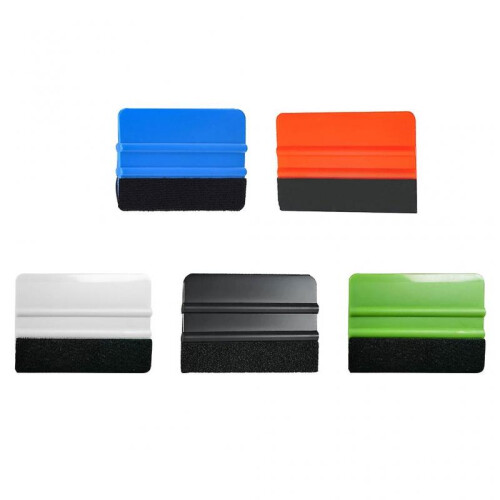 (White) Window Film Squeegee Scraper Wallpaper Application Protection Prevents Scratches 1