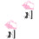 2 Sets Bird Leash Rope Elastic Cotton Lizard 3