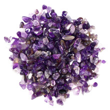 3Pcs 200G Aquarium Gravel Decor Irregular Purple Fish Tank Stone