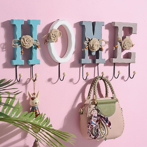 (520 hook) for Key Holder with Handmade Old Traces Hang Buckle Behind Small Items Storage 1