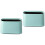 Set Of 2 Dust Bin For Bedroom Kitchen Garbage Creative Trash Basket 4