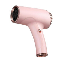 (EU, Pink) USB Rechargeable Fast Drying Cordless Negative Ion Hairdryer, Portable for Travel & Kids
