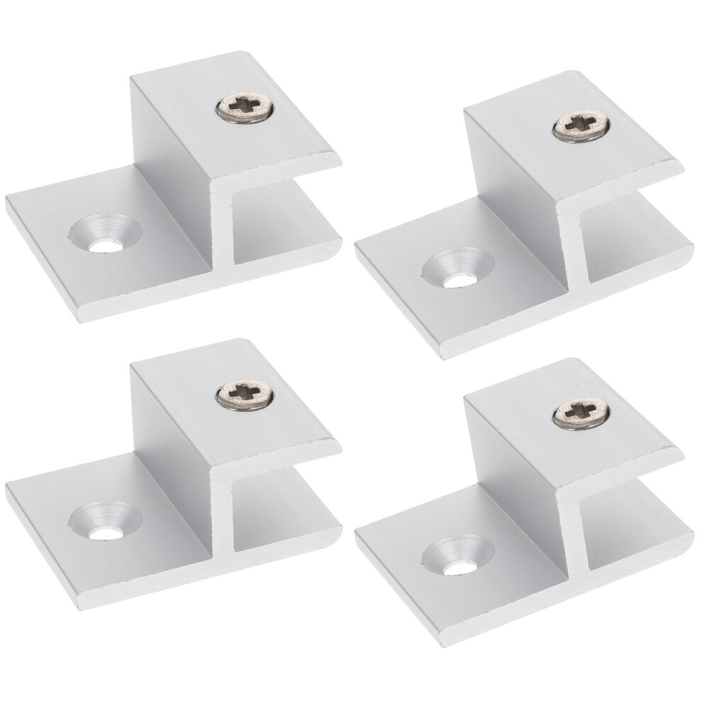 5 Count Glass Clamp Bracket Shelf Brackets Support Holder Wall Mount 013609840922