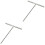 2 Pack Baking Tool Stainless Crepe Maker T-Shaped Batter Spreader 3