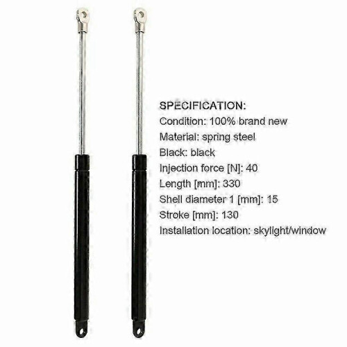 2pcs Gas Struts Suit Dometic for Seitz Heki Caravan Skylight 2