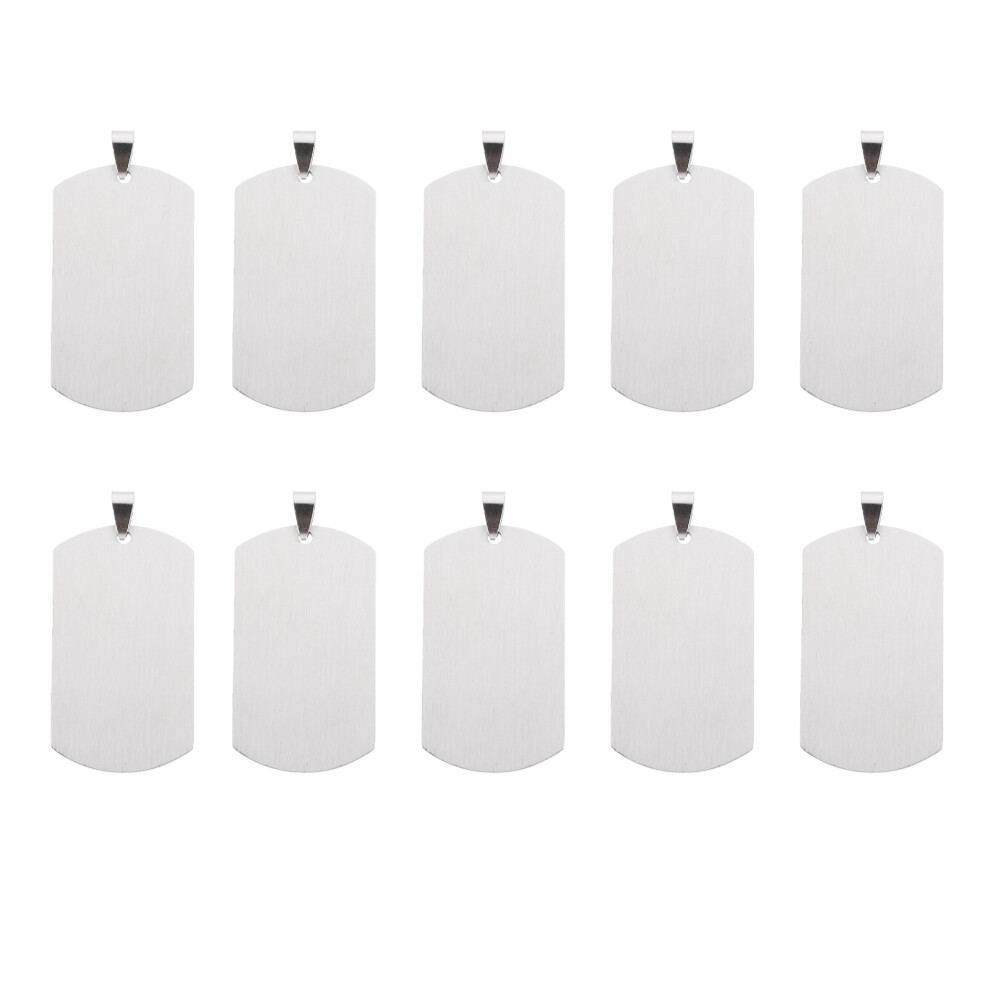 30 Pcs Blank Tags Titanium Steel Tags Pendants For Engraving-image-OPC-PKYKJXY-NEW
