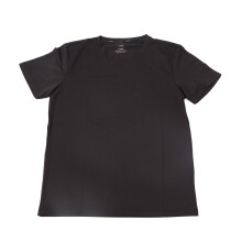 Herren Kurzarm Bamboo-Faser T-Shirt, Schwarz, S–L