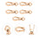 40 Pcs Diy Bag Buckles Bag Shoulder Strap Connecting Buckles 9