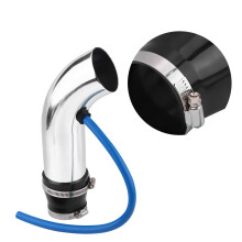 76mm/3 Zoll Universales Auto-Kaltluftansaugsystem Silber Upgrade