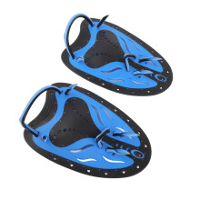 Blaue WHAL Handflossen für Tauchen und Schwimmen, Schwimmflossen, Größe L
