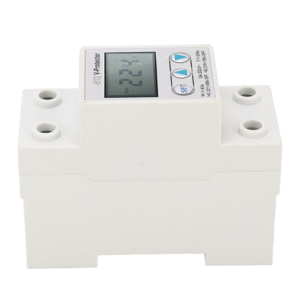 Lcd 2P Over/Under Voltage Protector 63A Automatic Reset Switch Ac220v 4941352198570