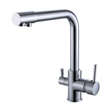 All Copper 3-In-1 Water Purifier Kitchen Hot-Cold Basin Washing Sink Faucet Black Model All-Copper Construction