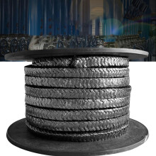 Expanded Flexible Graphite 1m Length Graphite Braided Compression Packing With Wire Reinforcement 0.23in x 0.23in