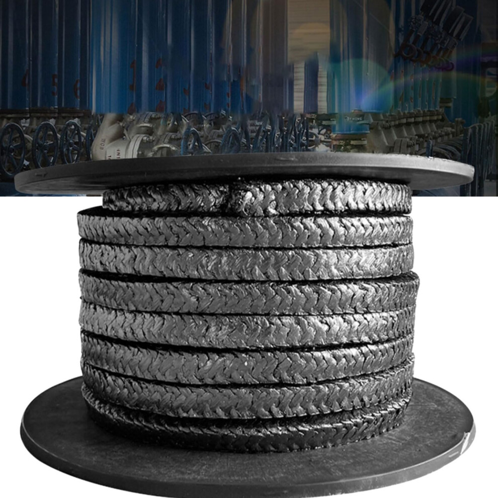 Expanded Flexible Graphite 1M Length Graphite Braided Compression Packing With Wire Reinforcement 0.23In X 0.23In 9393856163021
