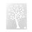 15 Pcs Handmade Hollow Tree Stencils For Painting Lovers White 11