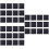 36 Sets Square Carpet Anti-Slip Patches Hook And Loop For Edges 7