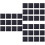 36 Sets Square Carpet Anti-Slip Patches Hook And Loop For Edges 6