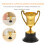 64 Pcs Mini Plastic Trophy With Base Party Prop Toy 7