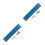 2Pcs Braille And Stylus Kit Plastic Braille Writing Tool Blue 7