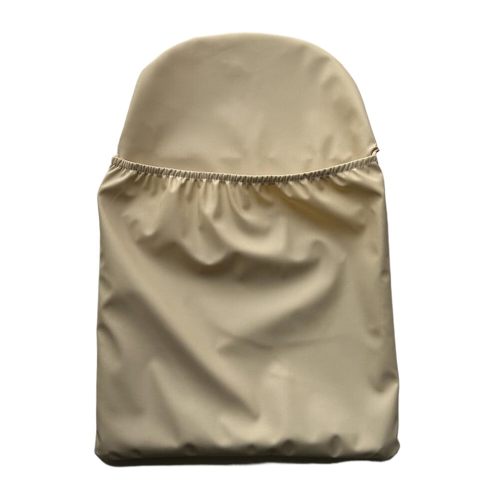 Highchair Storage Pocket Bag Wipeable Organiser Case For Baby Dining Chair Backrest Sleeve Beige