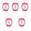 5Pcs Hanging Spring Scale With Hook For Fishing High Precision 5