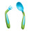 3 Sets Baby Utensils Spoon Fork Feeding Training Tableware Blue Green 1