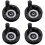 4 Pcs Folding Hand Wheel Bakelite Revolving Handle Ripple 11