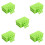 500 Pairs Disposable Toe Separators For Nail Care Green 9