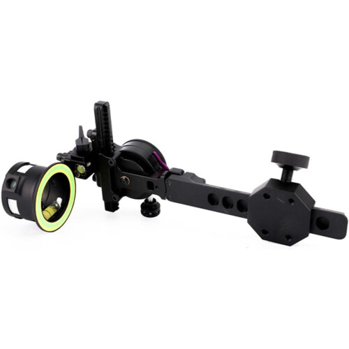 Compound Bow Sight Adjustable Single Pin Aluminum Alloy Accessory With Quick Detach Mount For Compound Bows 1