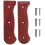 2Pcs Ergonomic Brown Wooden Handles for Multi-Use Kitchen 3