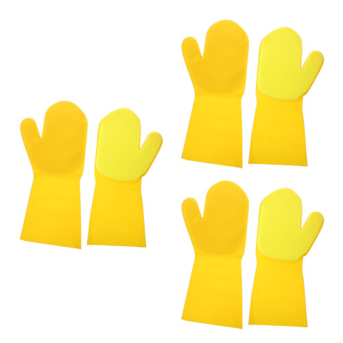 6 Pcs Reusable Cleaning Gloves For Kitchen Dishes Washing 2