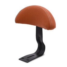 Leather Cushion Backrest For Kids Bicycle Seats, Extended Design, Brown BN Model, For Daily Commutes
