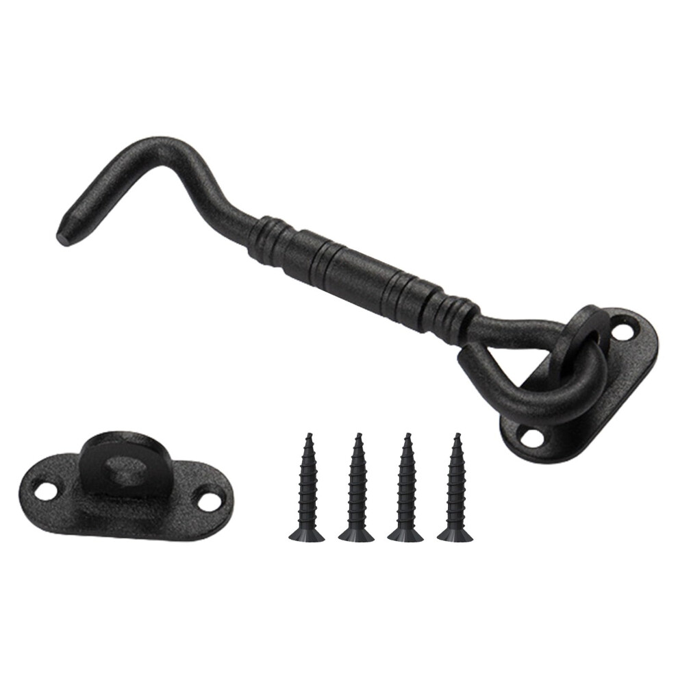 Strong Steel Hook With Screws, Corrosion-Resistant Finish, For Humid Environments, Farm Sheds And Shelves, Silver 9016109262004
