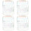 4Pcs Crystal Glass Nail Dappen Dish With Lid 7