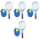 4 Sets Tennis Trainer Rebound Ball With String Practice Equipment 5