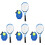 4 Sets Tennis Trainer Rebound Ball With String Practice Equipment 4