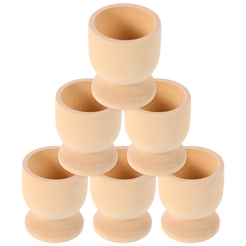 12 Pcs Rustic Wooden Egg Holder For Easter Diy Crafts And Boiled Eggs
