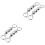 4 Pcs Short Pearl Chains For Bag DIY Imitation Bead Handles 5