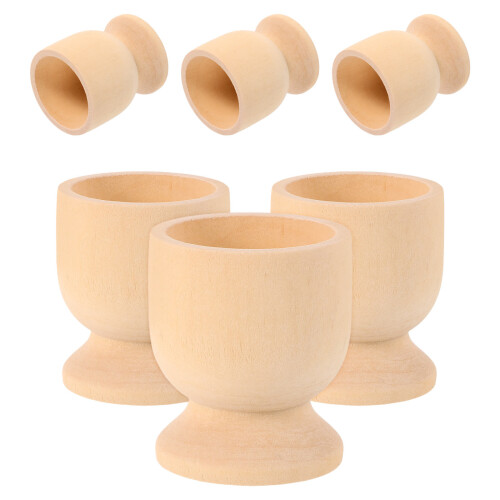 12 Pcs Rustic Wooden Egg Holder For Easter Diy Crafts And Boiled Eggs 1
