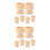 12 Pcs Rustic Wooden Egg Holder For Easter Diy Crafts And Boiled Eggs 5