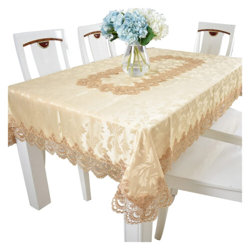European Style Rectangle Round Tablecloth Dining Table Cover For Home Decor And Picnics Fits Rectangular Or Round Tables
