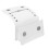 White Synthetic Leather Golf Rangefinder Carrying Case, Lightweight 101g 13