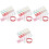 4Sets Colorful Nail Tips Practice Stand Nail Display Holder with Putty 3
