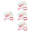 4Sets Colorful Nail Tips Practice Stand Nail Display Holder with Putty 6