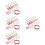 4Sets Colorful Nail Tips Practice Stand Nail Display Holder with Putty 7